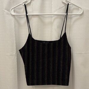 Topshop Multicolor Striped Cropped Tank